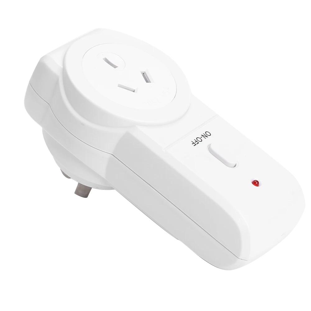 433,92MHz Drahtlose Fernbedienung 240V 50Hz 10A Drahtlose Fernbedienungssteckdose Tragbare Smarte Steckdose für Zuhause Küche