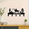 Unique Handmade Custom Desert Landscape Metal Wall Art Cactus Cowboy Home Decor