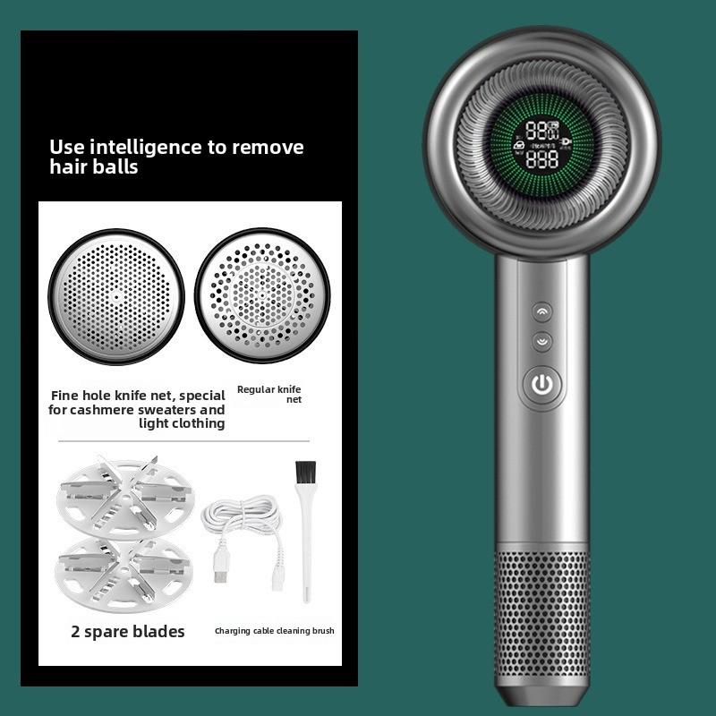 

4000mAh Intelligent Lint Remover Spool Machine LCD 5-gear Pellet LED Lighting Hairball Trimmer Clothes Electric Lint Remover
