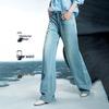 Women's Loose Wide-Leg Acetate Blend Jeans