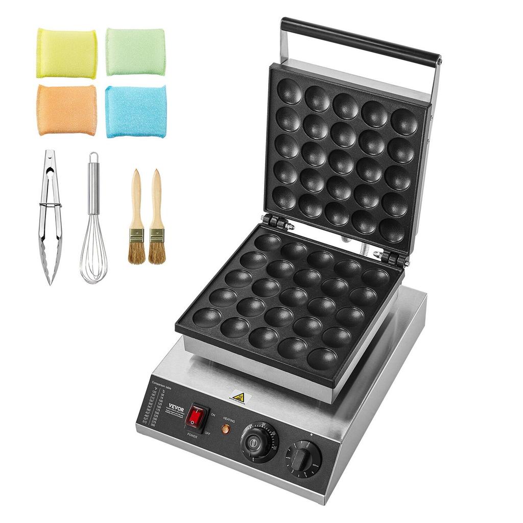 25PCS 43mm Mini Dutch Pancake Maker Commercial Dorayaki Baker 1700W