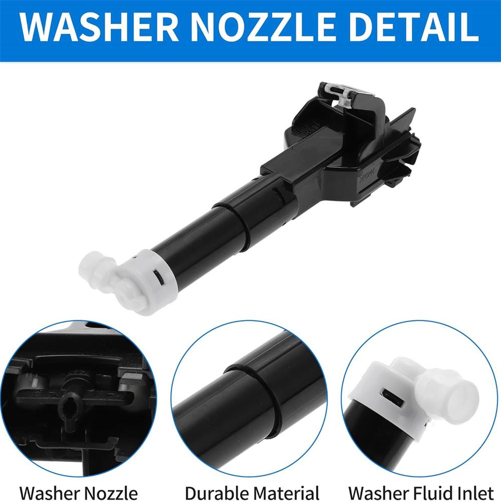 Left Headlight Washer Nozzle Jet Sprayer 85208-47011 For Toyota Prius XW30 2011-2015