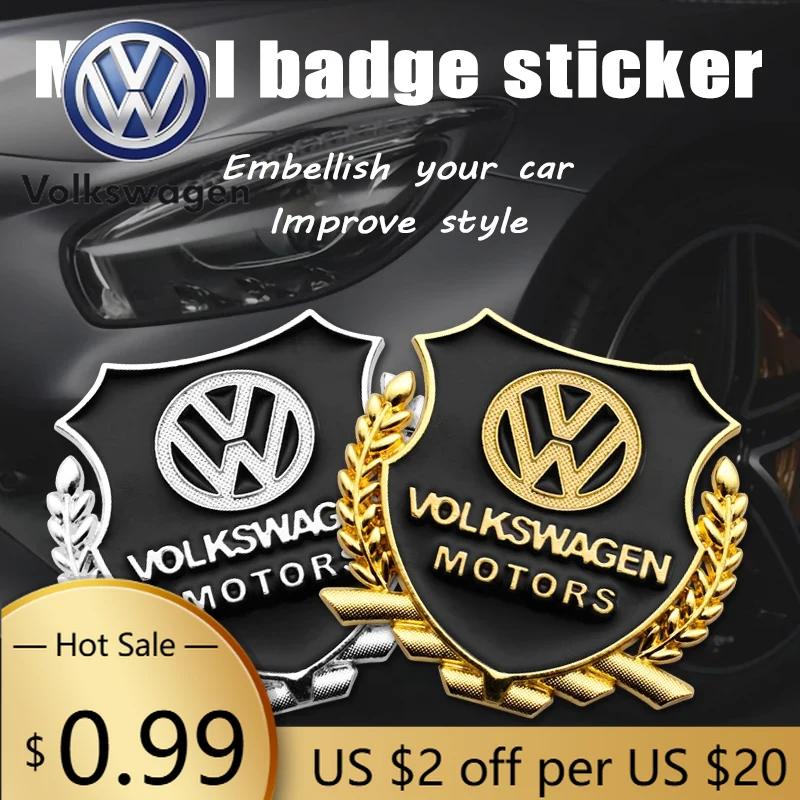 Pro VOLKSWAGEN VW 2ks Auto Znak 3D Kovové Klasy Pšenice Nálepka na Karoserii Odznak Auto Doplňky Pro Volkswagen VW Rline R GTI Golf Pas