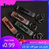 For Jeep High Grade Leather Keychain With Car Logo Keyring Accessories For Jeep Grand Cherokee Wrangler JK Gladiator Compass