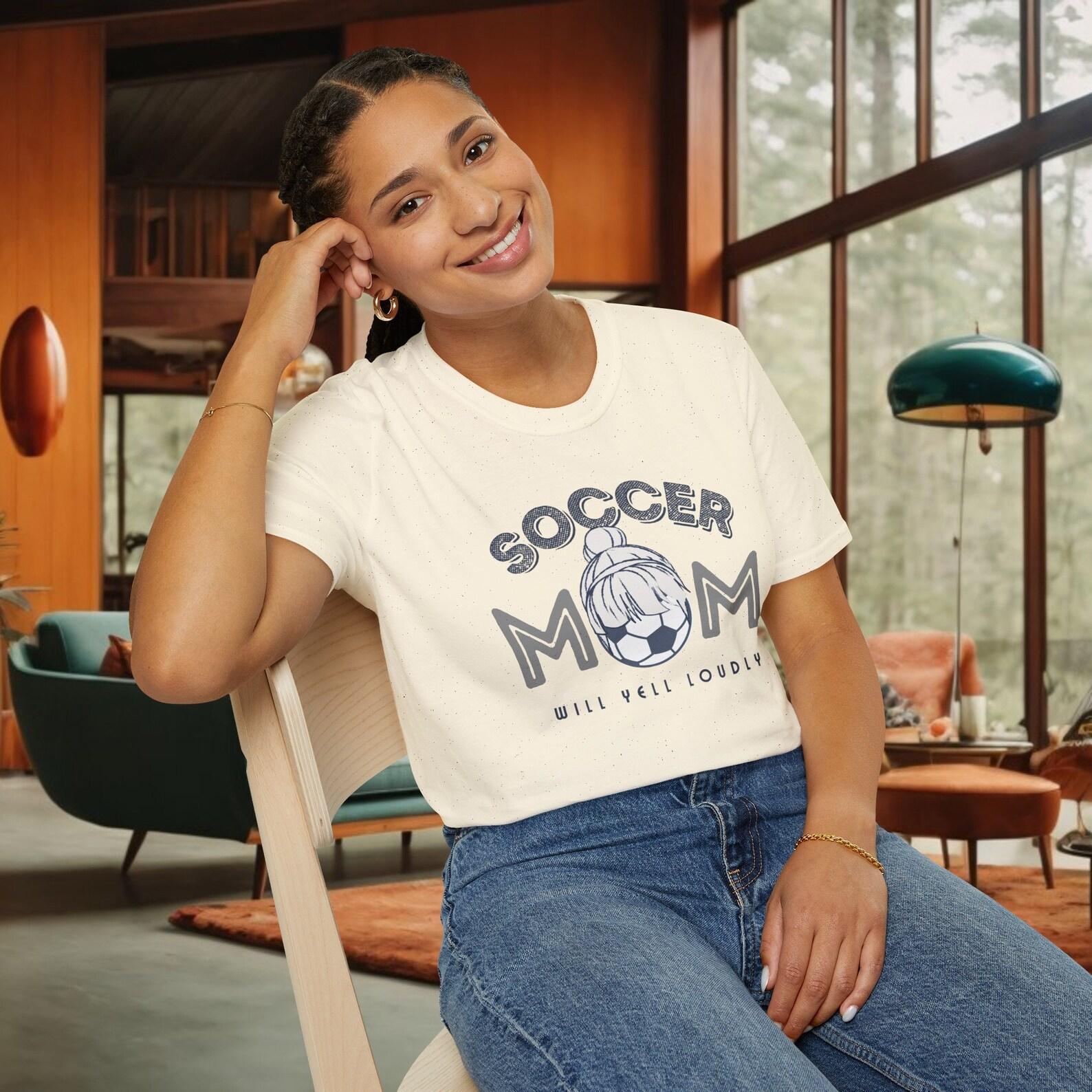 Soccer Mom T-Shirt: Funny Unisex Tee for Soccer Fans 4XL