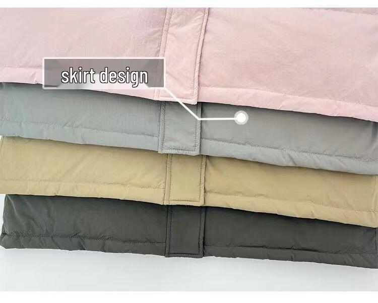 Winter 2025 Kapuzen-Daunen-Baumwollmantel in mittlerer Länge - Stilvoll, dick und überknielang.