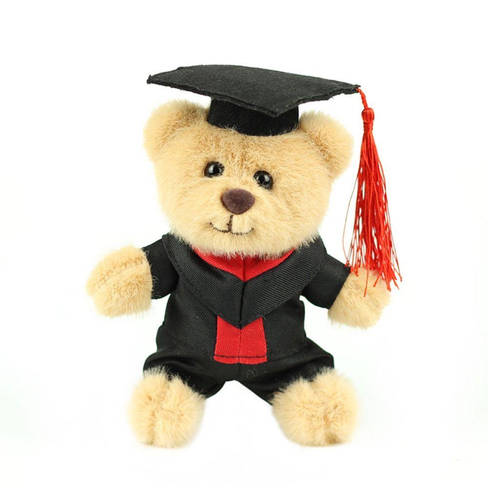 Pp Cotton Graduation Bear Doll With Doctor Hat Bear Animal Keychain  Boys Girls