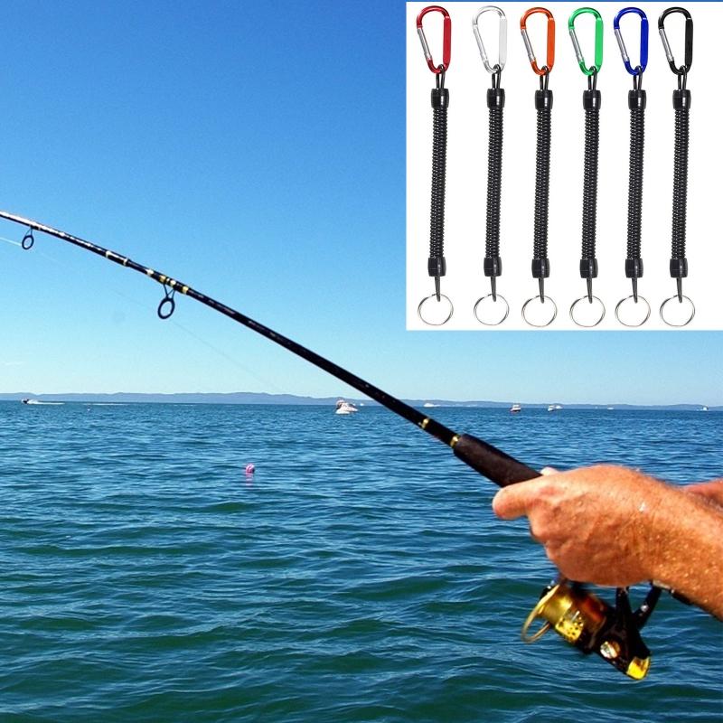 2pcs/lot Anti-lost Spiral Spring Coil Lanyard Rope Scuba Diving Spearfishing