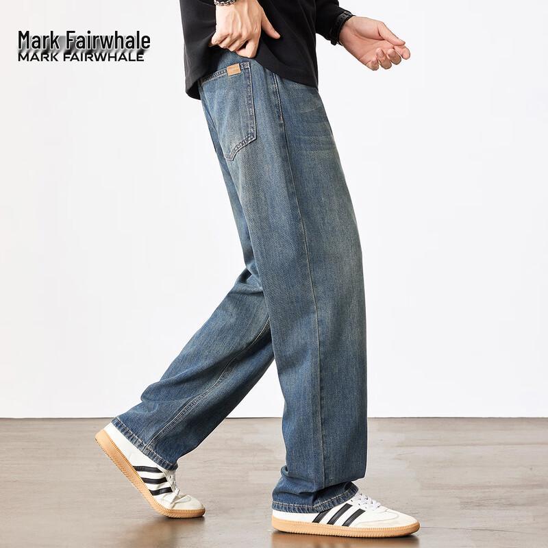Mark Fairwhale Men's Premium Relaxed Fit Straight Leg Jeans