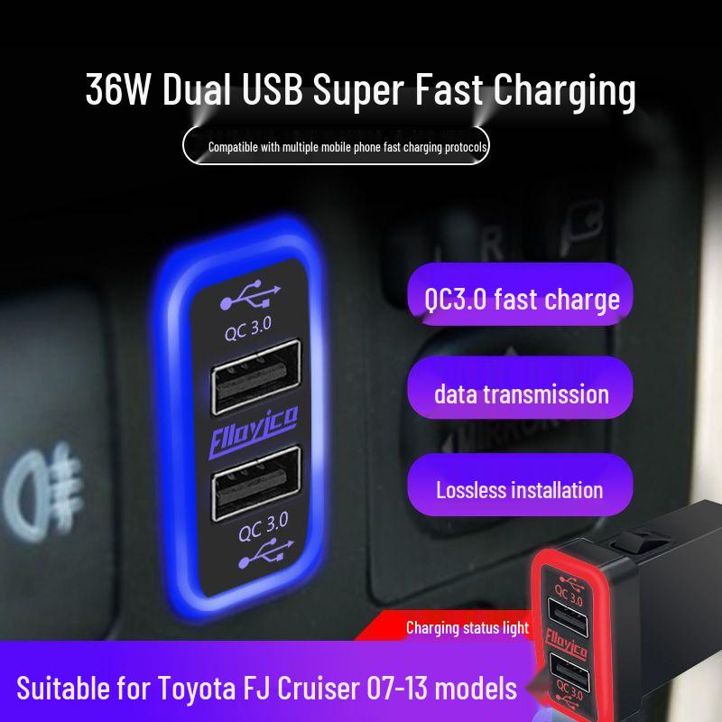 Fast Charging Car Charger for Older Toyota Land Cruiser & Corolla Models