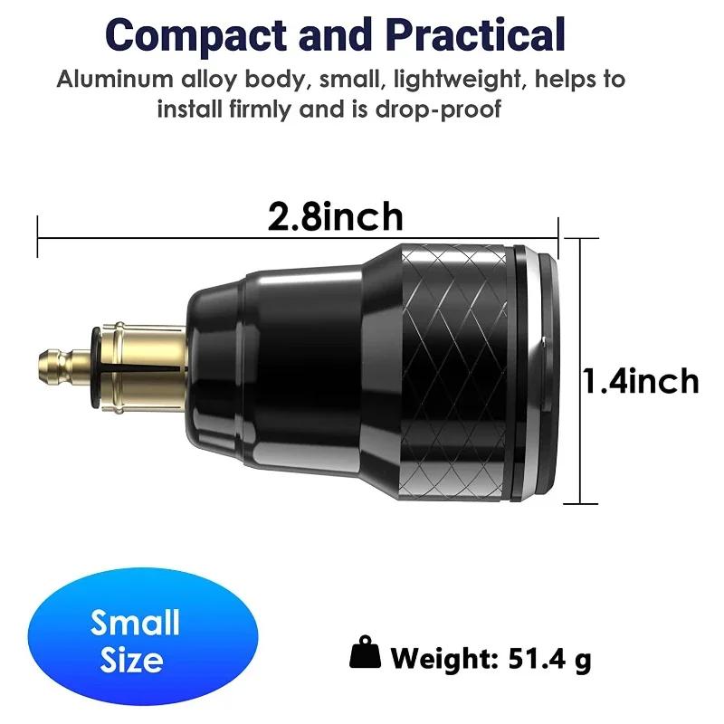PD 3.0 Type C USB Fast Charger Din To USB and 18W QC 3.0 Power Outlet with Voltmeter for 12V-24V Ducati BMW Motorcycle