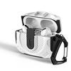 Secure Lock Clip Carbon Fiber Hard Shell TPU+PC Case For Airpods 4 For Airpods Pro2 3 2 1 Case Cover with mountaineering buckle