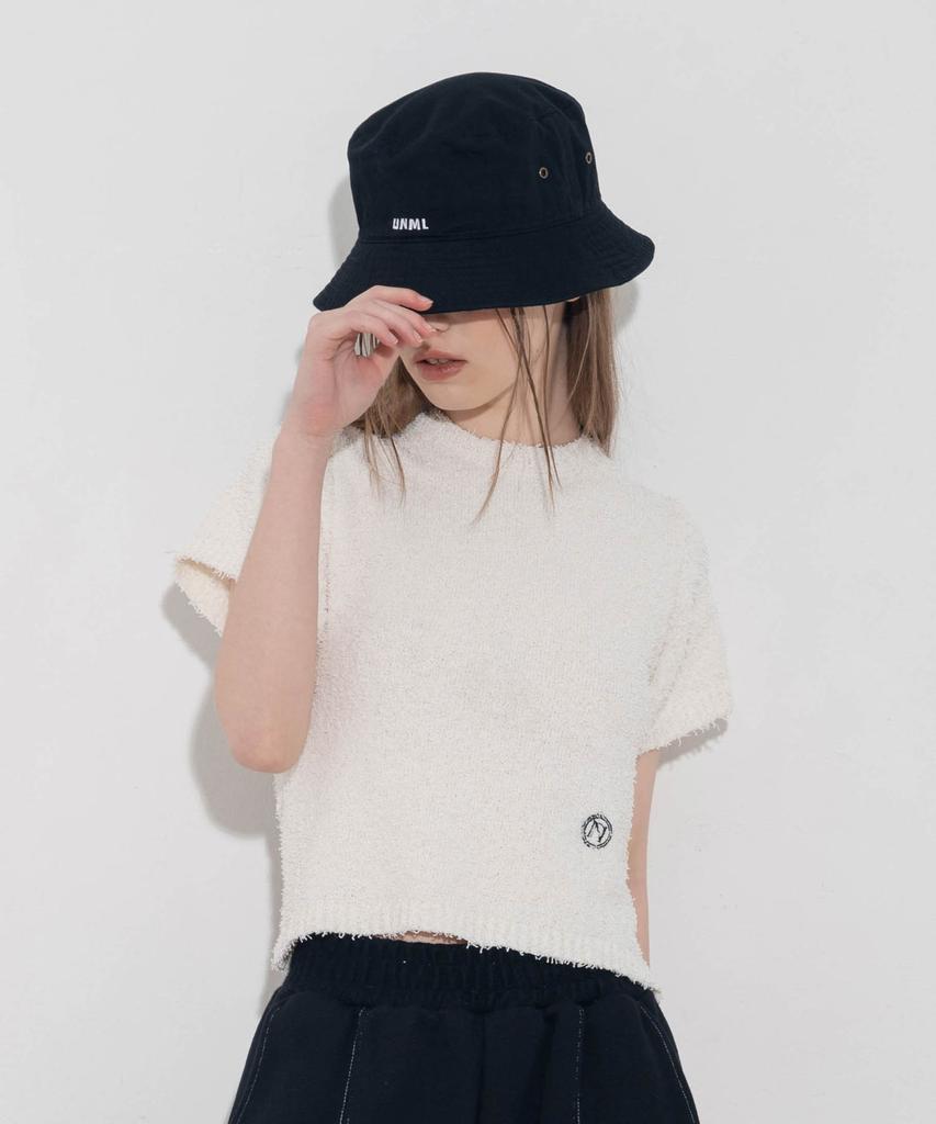 UNUSUALNORMAL Symbol Knit Top_Ivory