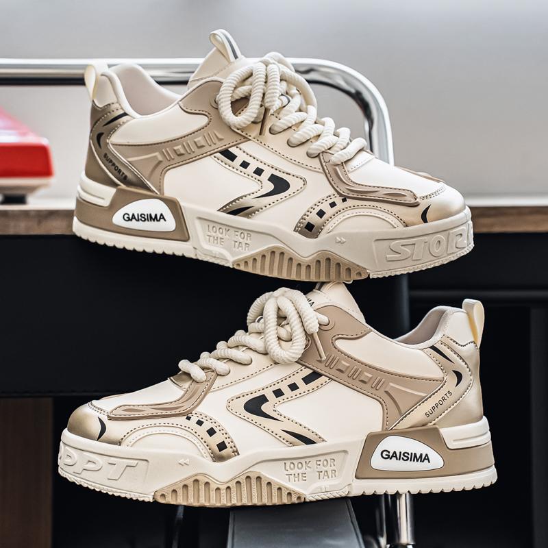 New Men's Classic Fashion Low Top Thick Sole Skateboarding Shoes Comfortable Soft Sole Basketball  Sneakers