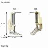 Multifunctional Electric Sewing Machine with Zipper, Binding, and Overlock Presser Foot Attachments