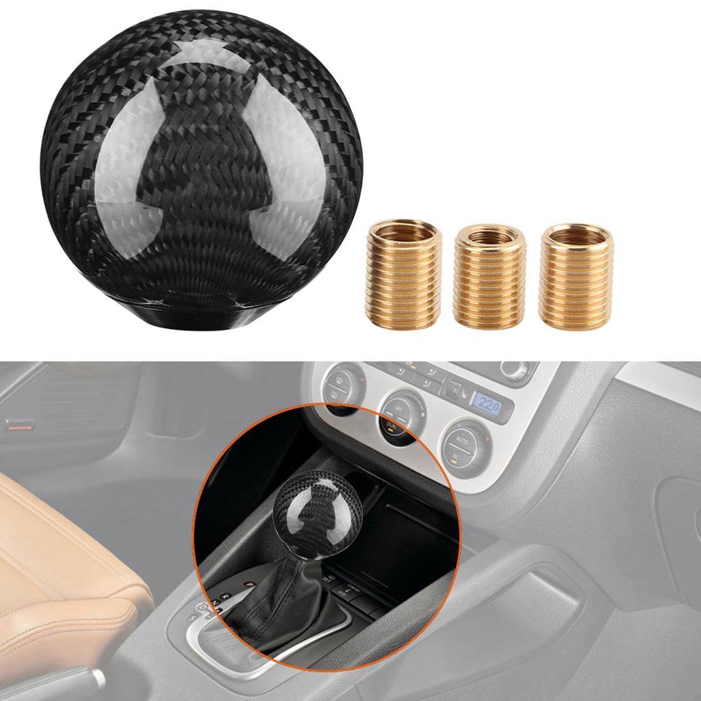 Car Universal Modification Carbon Fiber Manual Knob Gear Shift Head Shifter