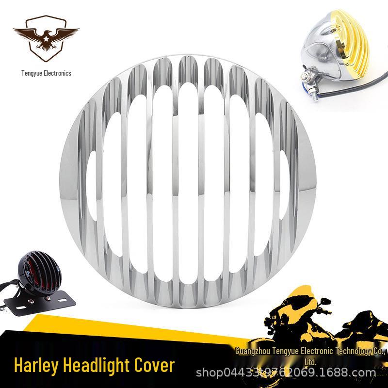 

Electroplated Grille Headlight Cover for Harley Cruiser чёрный