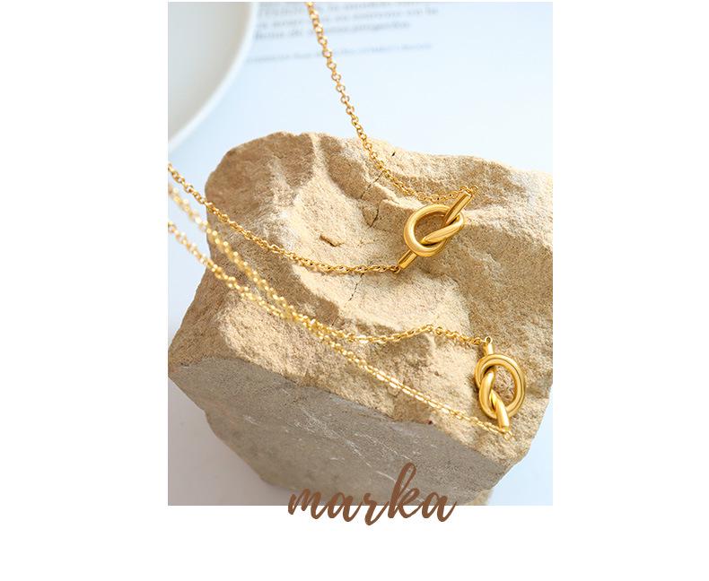 Korean Sweetheart Heart-Shaped Pendant Necklace for Women, 18K Gold-Plated Titanium Steel Clavicle Chain