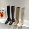 41 long boots long boots women's knee large size but knight boots high