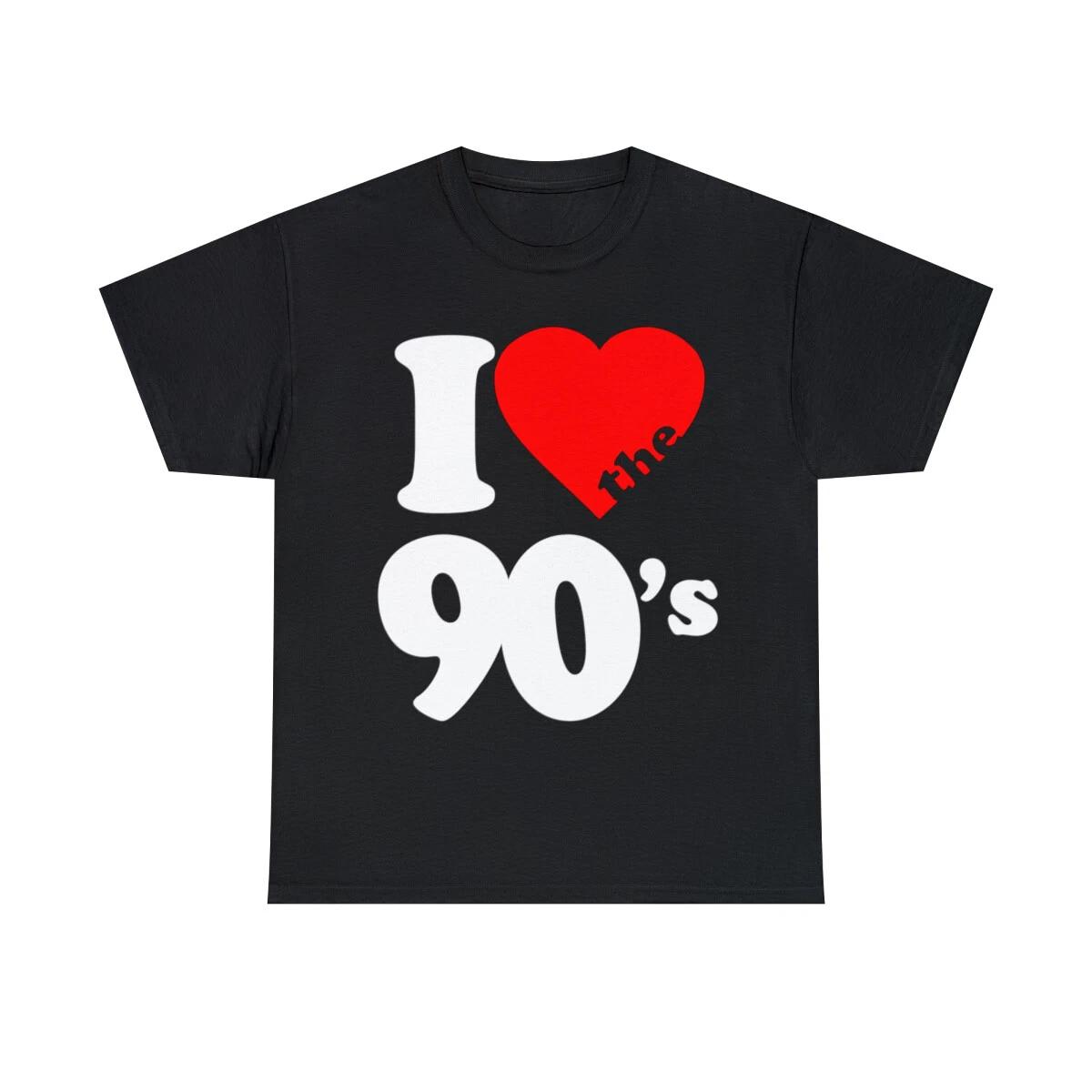 I Love The 90 s Graphic Tee Shirt, S-5XL XL