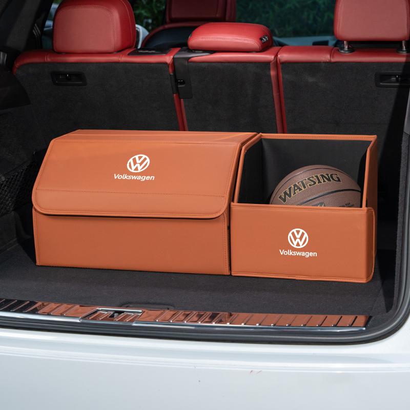 T23-Car Trunk Organizer Box Tailbox Stowing Tidying Storage Bag For Volkswagen VW Passat Golf Tiguan Polo Scirocco Jetta CC T-ROC