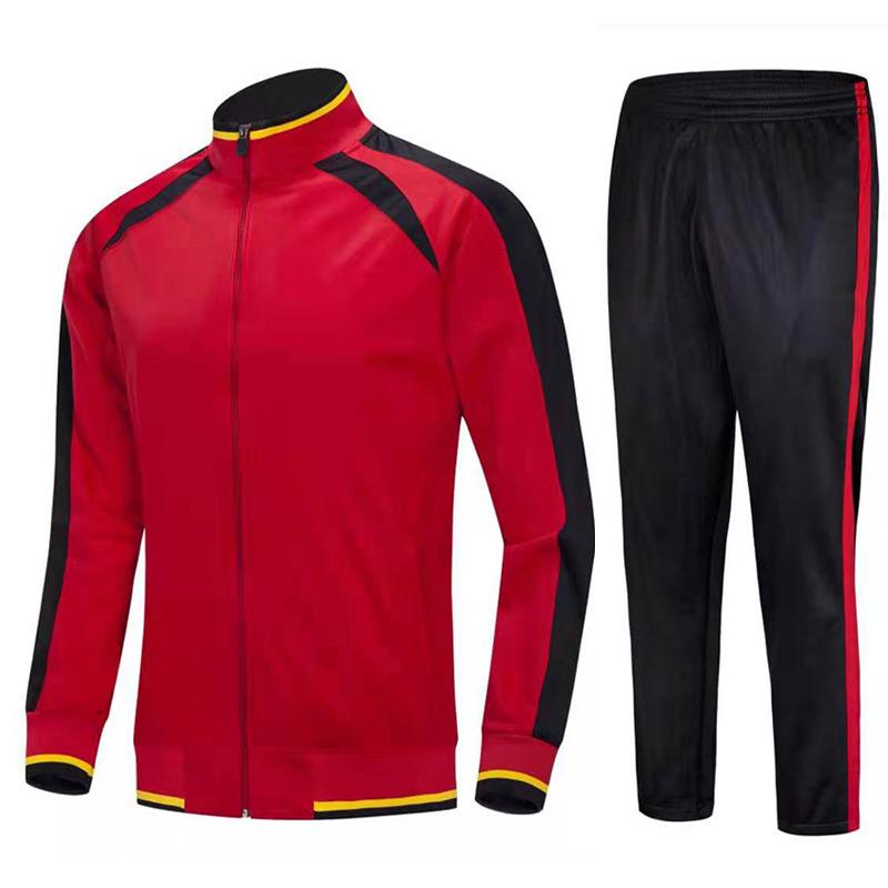 Sportswear Set, Long-sleeved Jacket, Training Clothes, Adult Children's Football Clothes, Custom Jerseys, Autumn and Winter Men's and Women's