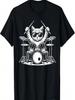 Cat Playing Drum Sunglasses Drummer Drumming Drummers T-Shirt