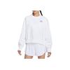 Women's NikeCourt Fleece Crewneck Sweatshirt White IO0485-100