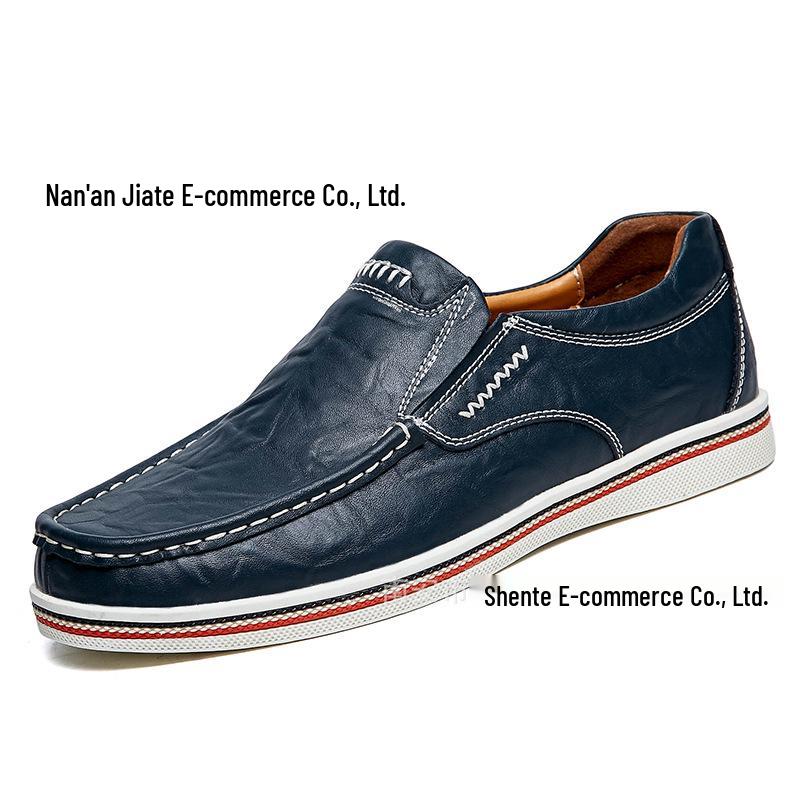 Sapatos Mocassins de Couro Masculinos Plus Size - Sapatos Formais e Casuais para Escritório.