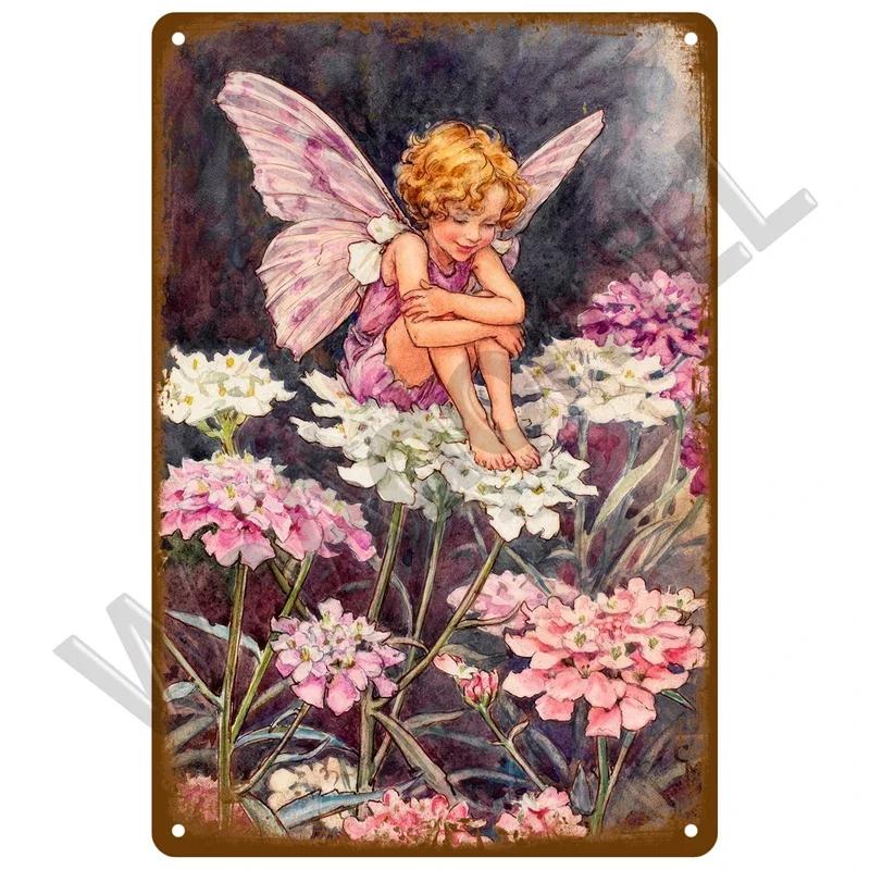 Vintage Flowers For Garden Decorations Retro Metal Sign Home Wall Art Mural Tin Sign Room Decor Plaque Plate Gift Farm Painting