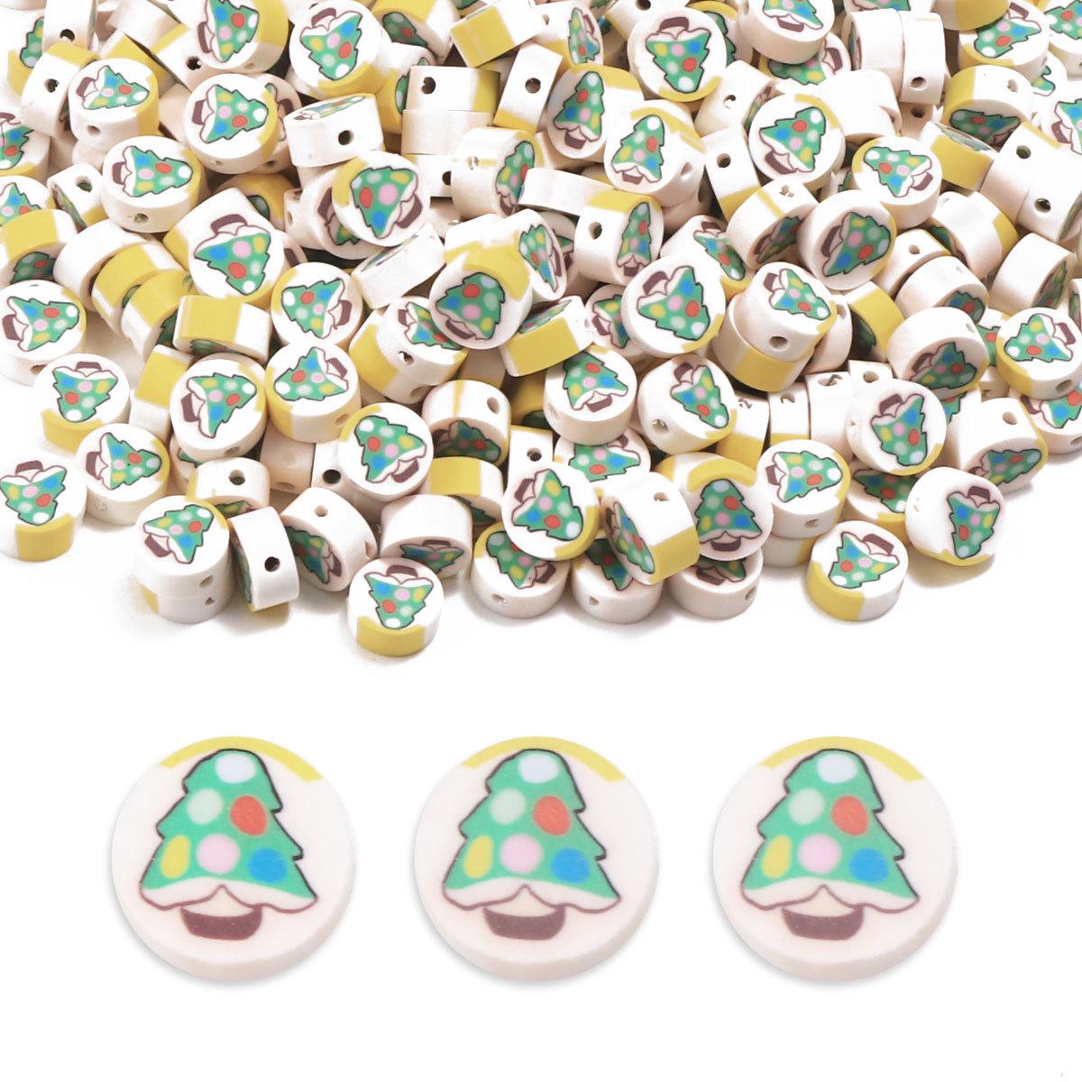 

Handmade Christmas Tree Polymer Clay Beads for DIY Jewelry - 100 Pieces RT014