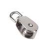 4 Pieces 304 Stainless Steel Single Pulley Single Pulley for Many Applications, Garage, Loading Machine, Tent, Linen Rope, Dog