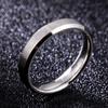 4-8mm Dull Polish Silver Color Titanium Ring For Men and Women Personalized Ring Customize Engraved