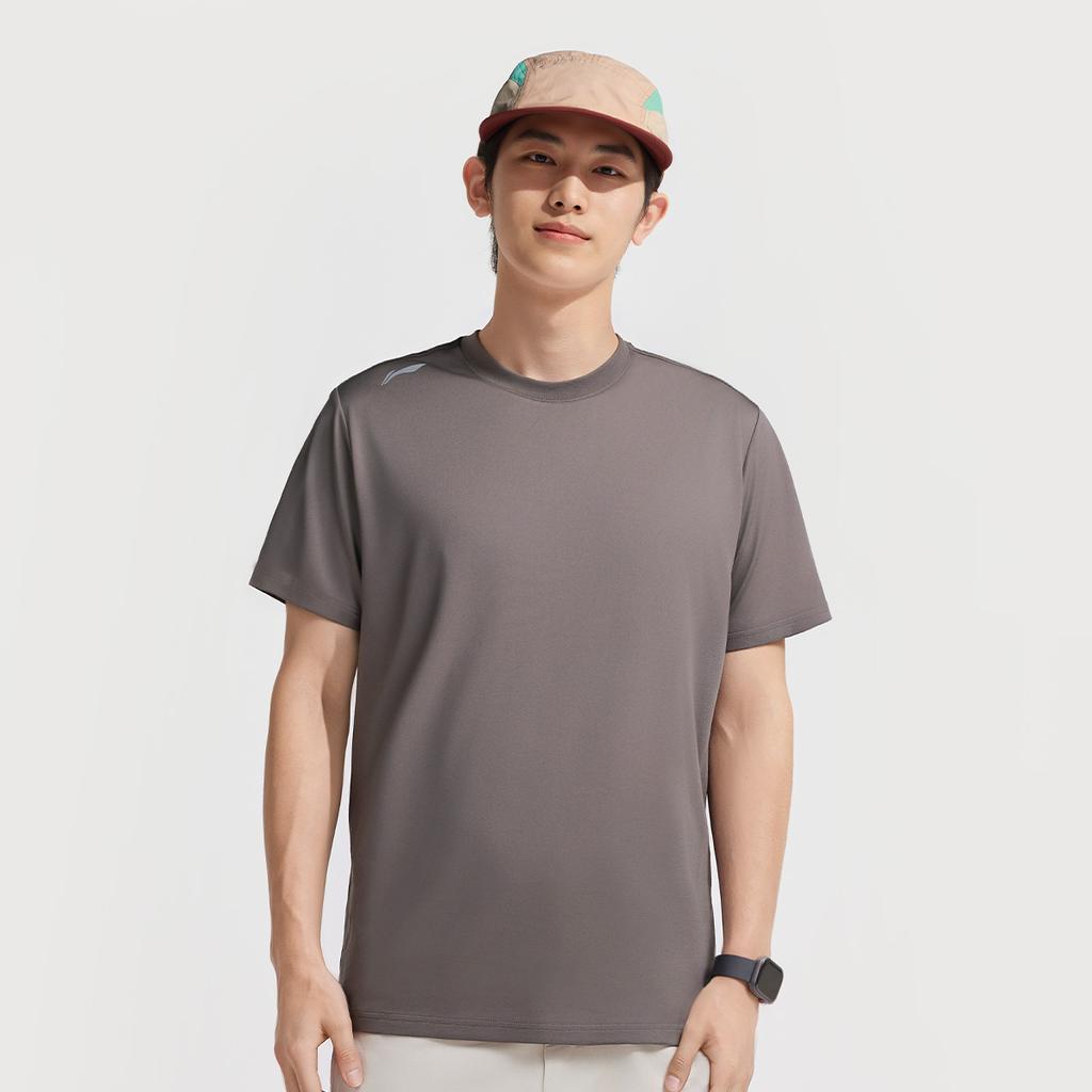 Li Ning Fitness Series T Shirt Men's Road Gray ATSV645-6