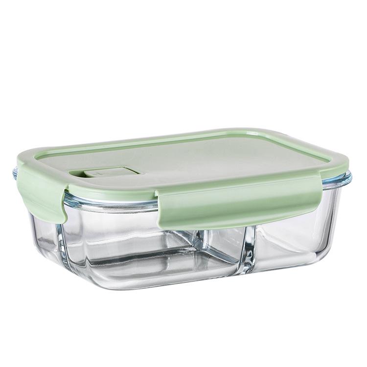Microwave-Safe Glass Lunch Container with Lid - Portable Bento & Salad Bowl