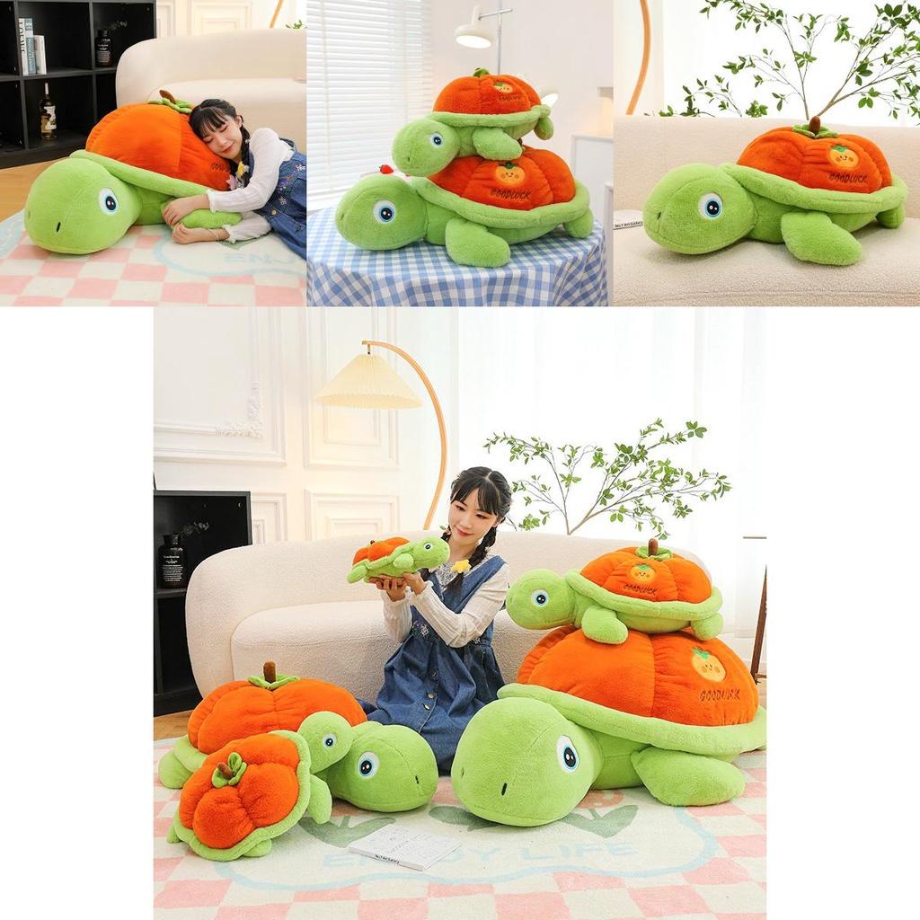 Cute And Cuddly Plush Toy Good Persimmon Turtle For Kids And Girls, Cartoon Style
