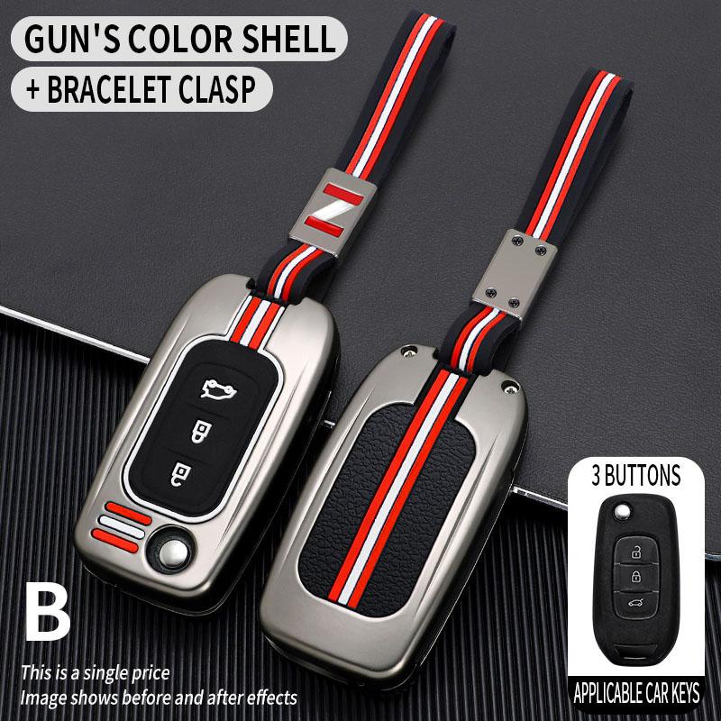 Metal Car Key Cover Fob Case Shell for Renault Megane Espace Kadjar Talisman Captur Koleos Arkana Clio Grand Scenic Sandero