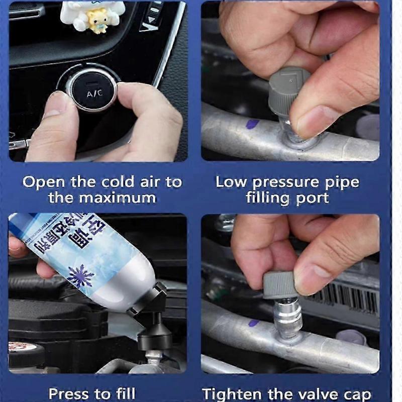 1-3X Car R-134a Refrigerant Car Air Conditioner Refrigerant Automotive Cooling System Refrigeration Liquid For Air Condition