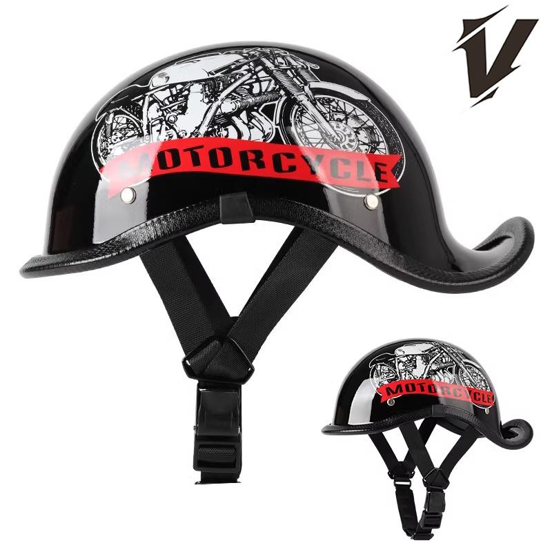 Retro Motorcycle Half Helmet Summer Half Face Unisex Helmet Motorbike Universal VintageHalf Helmet Motorcycle Helmet