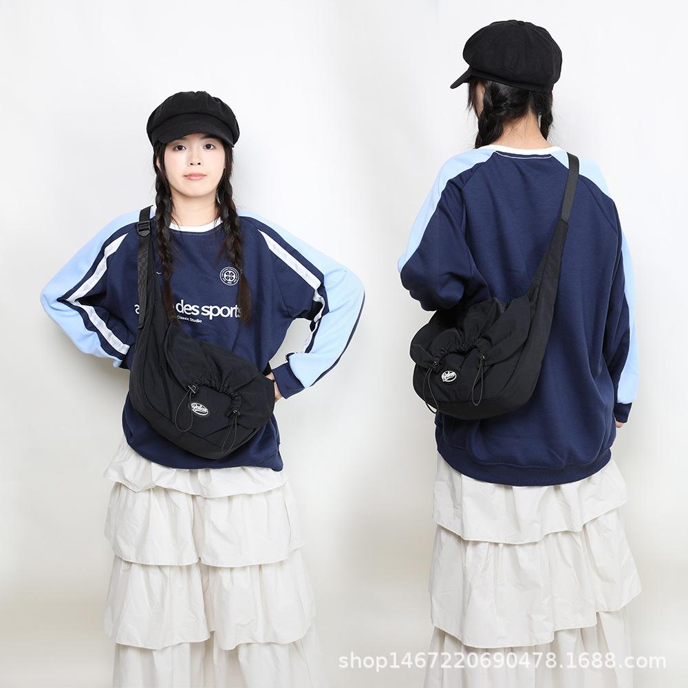 Dumpling Bag for Female College Students, Class Bag, Sports and Fitness Bag, Large-capacity Crossbody Bag