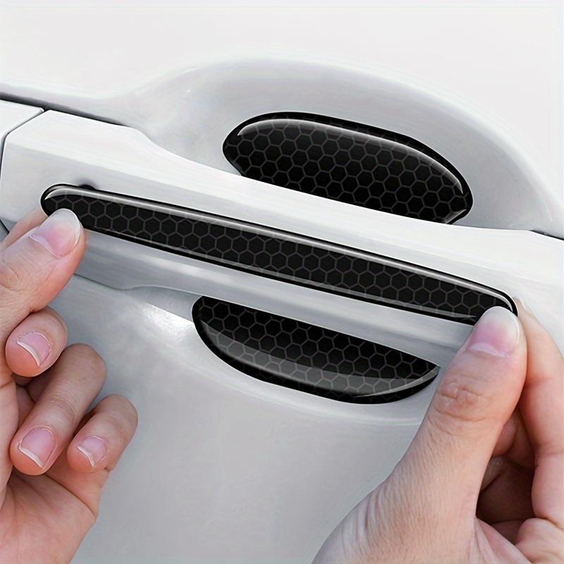 8 Pcs Black Door Handle Stickers, Anti-Scratch Car Door Handle Paint Surface Scratch Protection Car Stickers, Auto Accessories