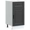 Porto Black Kitchen Base Cabinet Wood Based Material