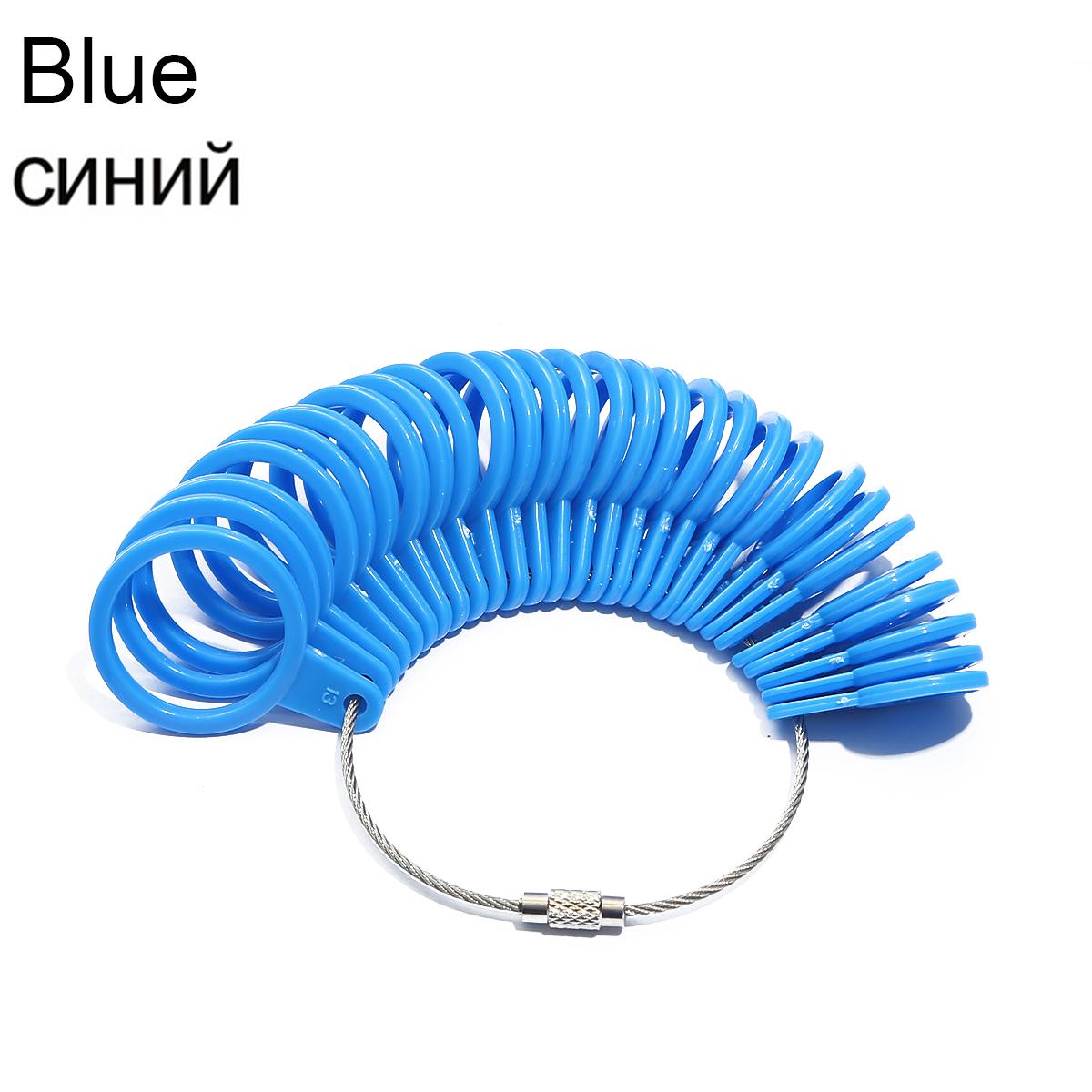 

Инструменты для измерения размеров колец, ювелирные инструменты, инструмент для измерения колец, британский/американский размер, инструмент для измерения размеров ювелирных изделий своими руками 1-30yard синий