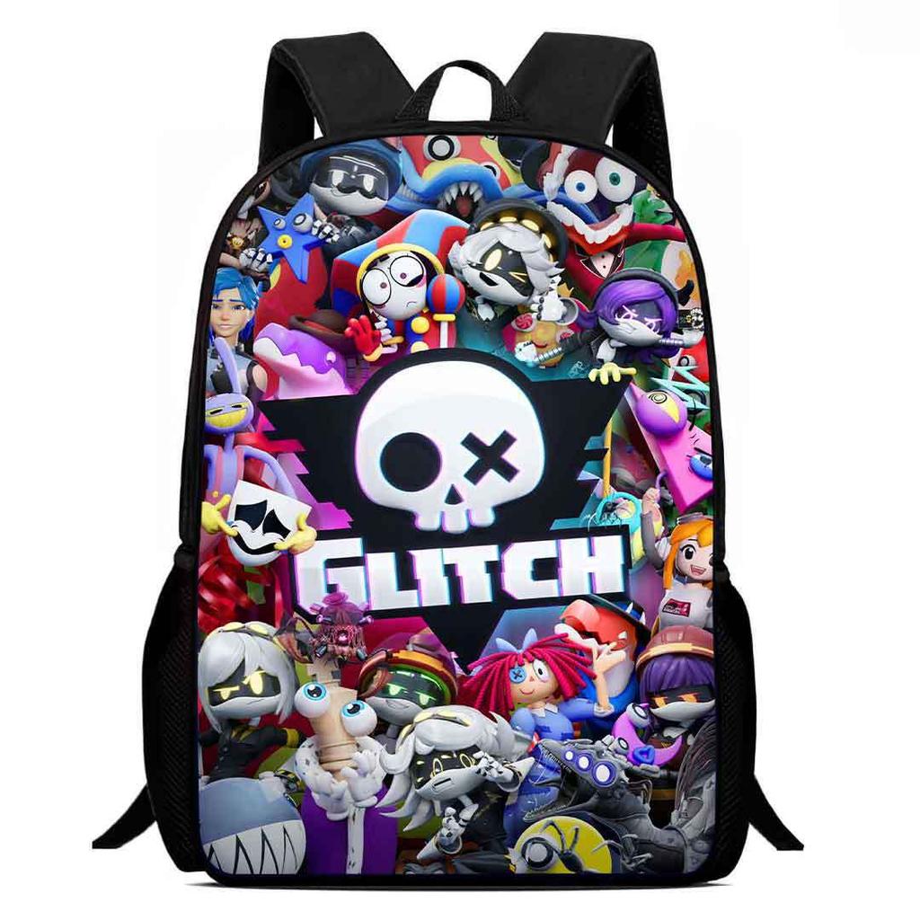 Printed Inorganic Killer Murder Drones School Bag, Cartoon Backpack Boys And Girls