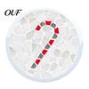Creative Parent Child Interaction DIY Acrylic Coaster Making Kit, Christmas Theme Decorative Craft, Waterproof Drink Set Table Mat for Holiday