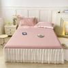 Summer Cooling Ice Bean Bed Skirt and Mat Set - 3 Pieces, Machine Washable
