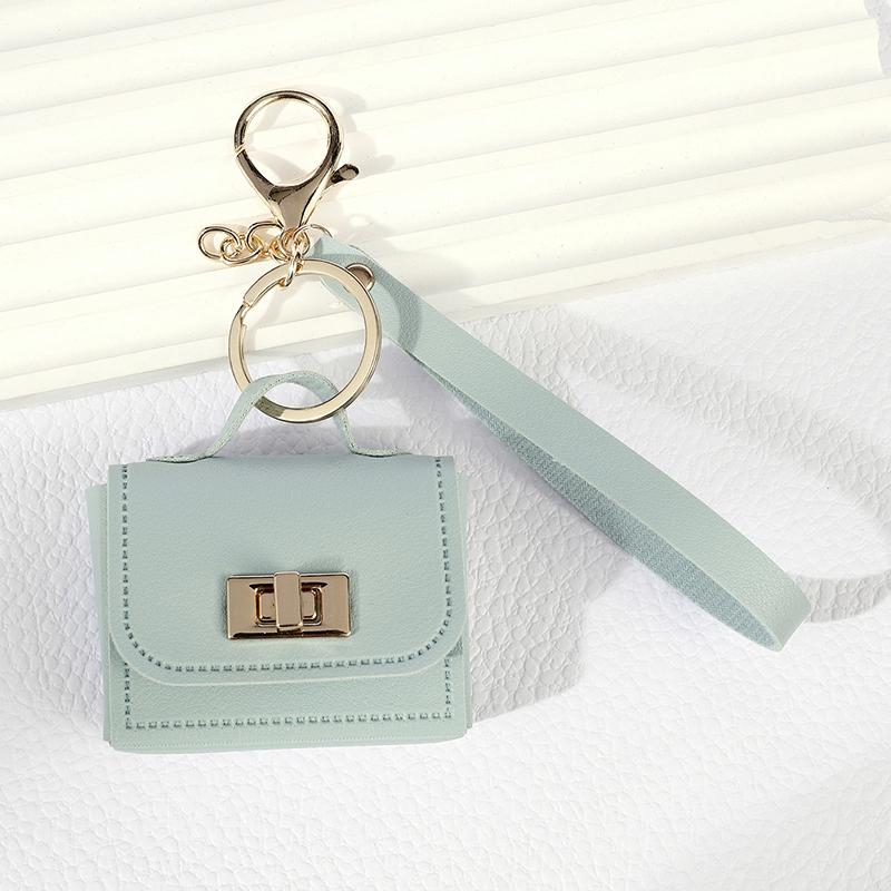 Creative Mini Leather Hangbag Bag Hanging Decoration Versatile Bag Pendant  Coin Purse Keyring Mini Headphone Bag Pendant