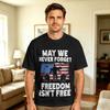 Unisexs May We Never Forget Freedom Iisnt Free American Veteran T Shirts 100 Cotton Tops Summer Funny Shortsleeve Tshirt
