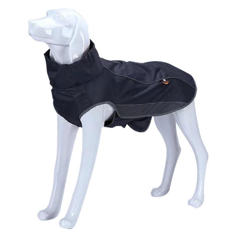 Dog Jacket Winter Reflective Waterproof Dog Ski Suit Fleece-Lined Winter Dog Clothes for Medium Big Dog Outdoor Hiking Windproof