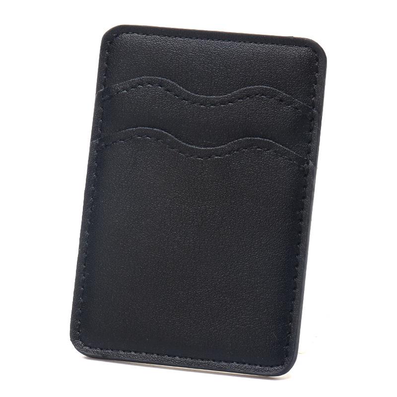 Thin Mobile Phone Card Holder: Holds 2 Cards, Adhesive Back, Business Card Case, Custom Logo Printing
